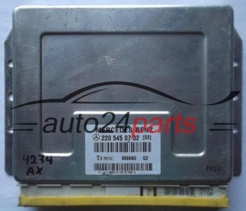 Steuergerät Luftfederung  MERCEDES W220 TEMIC 8886B0 Q2,  A 220 545 07 32 (02)