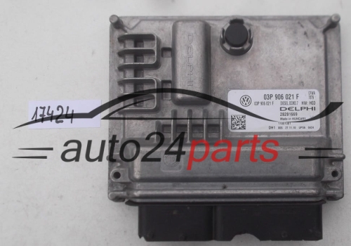 KOMPUTER STEROWNIK SILNIKA VOLKSWAGEN POLO 1.2 TDI DELPHI 28281669, 03P 906 021 F, 03P906021F