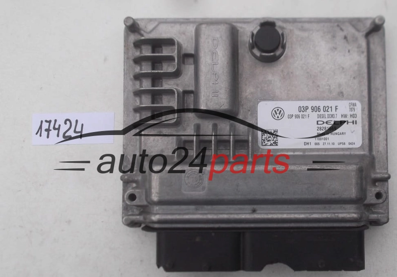 KOMPUTER STEROWNIK SILNIKA VOLKSWAGEN POLO 1.2 TDI DELPHI 28281669, 03P 906 021 F, 03P906021F