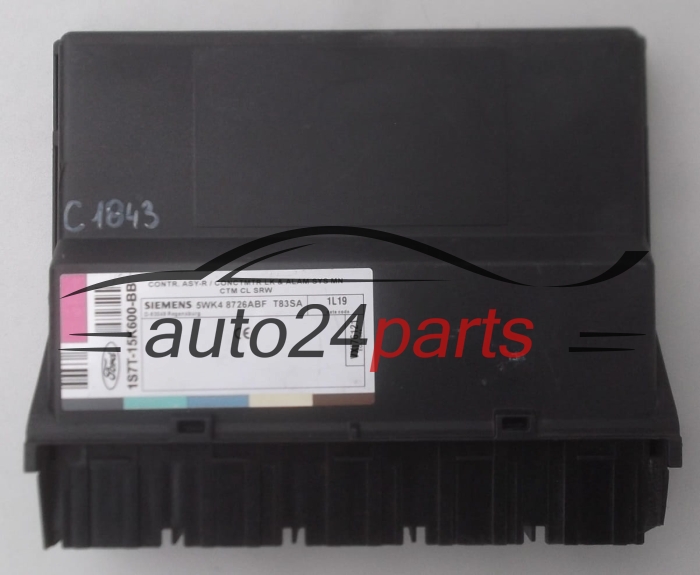 CENTRALKA MODUL STEROWNIK KOMFORTU FORD FOCUS 1.8 TDCI SIEMENS 5WK4 8726ABF, 5WK48726ABF, 1S7T-15K600-BB, 1S7T15K600BB 