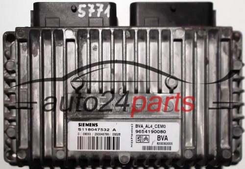 STEROWNIK SKRZYNI AUTOMATYCZNEJ PEUGEOT 307 S118047532 A, 9654190080 - 5771