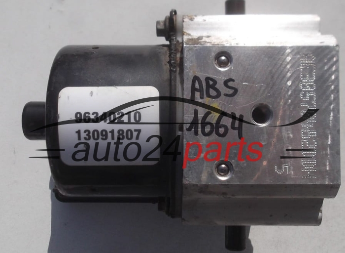 POMPE HYDRAULIQUE ET CALCULATEUR d'ABS DAEWOO MATIZ 96340210, TRW 13091807, 13216610, S108196010 C