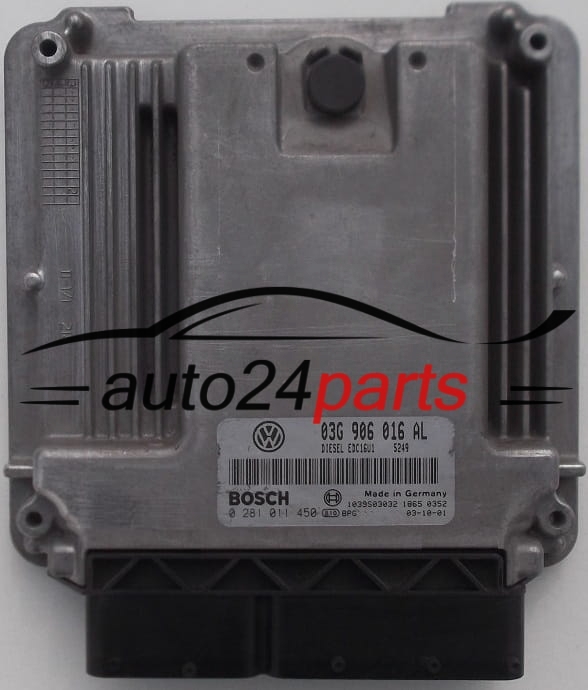 MOTORSTEUERGERÄT ECU STEUERGERAT VW VOLKSWAGEN TOURAN 2.0 TDI 03G906016AL, BOSCH 0281011450