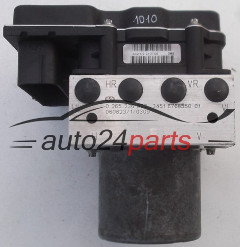 ABS PUMPE BLOCK HYDRAULIKPUMPE STEUERGERAT BMW E60 BOSCH 0 265 236 022,  3451 6768550-01