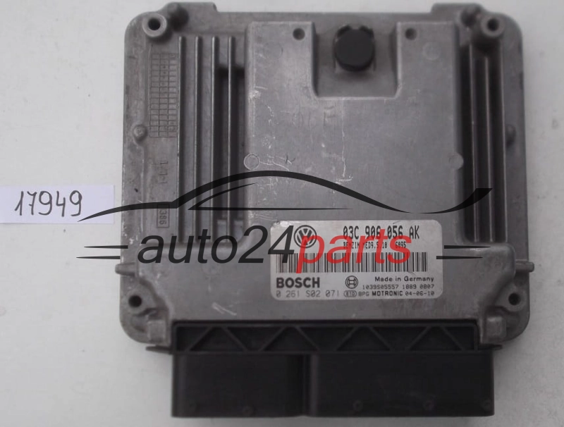 Sterownik silnika VOLKSWAGEN GOLF 1.6 FSI BOSCH 0261S02071 03C906056AK MED9.5.10 -
