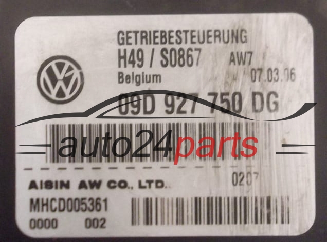 GETRIEBESTEUERGERÄT GETRIBESTEUERUNG AUDI A6 Q7 VOLKSWAGEN 3.0 TDI AISIN 09D 927 750 DG