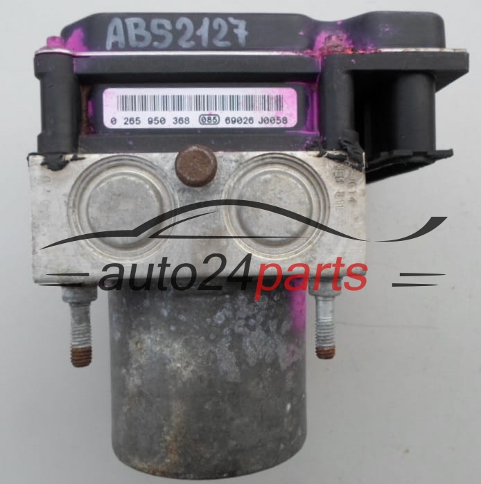ABS POMPA I STEROWNIK PEUGEOT 307 BOSCH 0 265 234 140, 0265234140, 96 494 580 80, 9649458080, 0 265 950 368, 0265950368