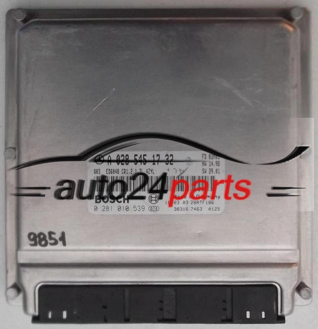 ECU CENTRALITA DE MOTOR MERCEDES VANEO 1.7 170 CDI BOSCH 0281010539