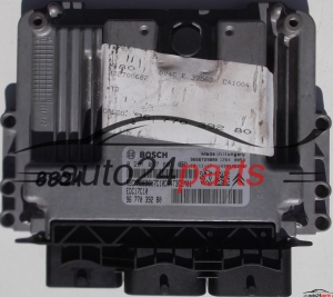 MOTORSTEUERGERÄT ECU STEUERGERAT PEUGEOT 206, 207 1.6 HDI, BOSCH 0 281 017 601, 0281017601, 96 770 392 80, 9677039280, EDC17C10 
