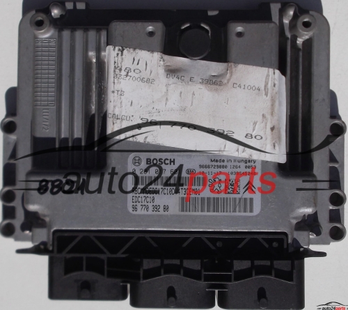 MOTORSTEUERGERÄT ECU STEUERGERAT PEUGEOT 206, 207 1.6 HDI, BOSCH 0 281 017 601, 0281017601, 96 770 392 80, 9677039280, EDC17C10 