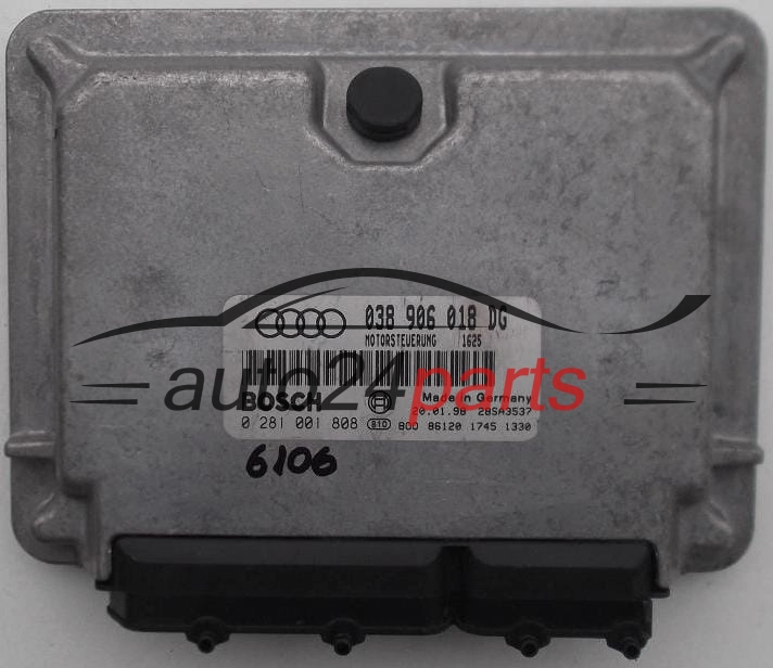 KOMPUTER STEROWNIK SILNIKA AUDI A6 1.9 TDI 038906018DG, 038 906 018 DG, BOSCH 0 281 001 808, 0281001808, MOTORSTEUERUNG 1625, 28SA3537 