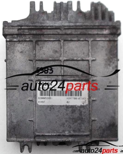 UCE CENTRALITA DE MOTOR RENAULT MEGANE SCENIC 1.9 DTI BOSCH 0281001877, HOM7700107343, 8200059881