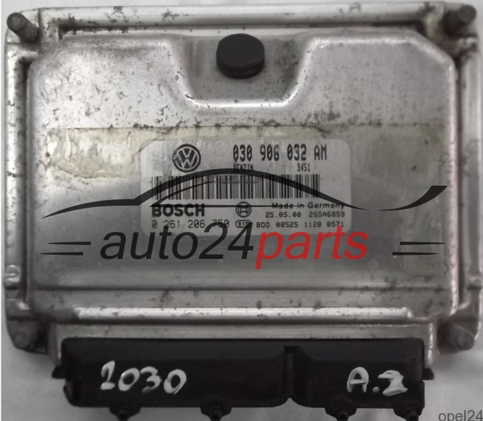 CALCULATEUR MOTEUR VW VOLKSWAGEN POLO 1.0 030906032AM, 030 906 032 AM, BOSCH 0261206750, 0 261 206 750 