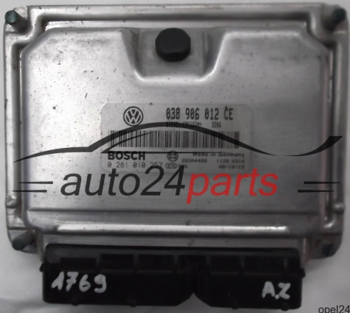 MOTORSTEUERGERÄT ECU STEUERGERÄT SKODA FABIA 1.9 038906012CE, 038 906 012 CE, BOSCH 0 281 010 257, 0281010257 