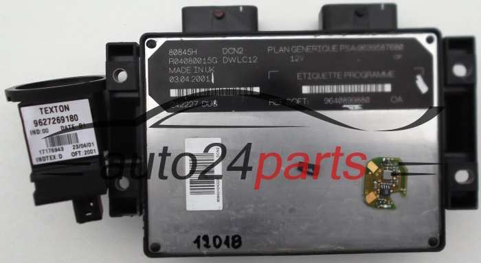 KOMPUTER STEROWNIK SILNIKA CITROEN PEUGEOT 1.9 LUCAS R04080015G, 9639587680, 9640899880, DWLC12
