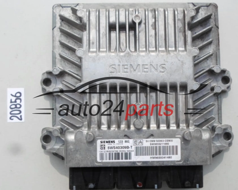 KOMPUTER STEROWNIK SILNIKA CITROEN PEUGEOT 2.0 HDI 5WS40309B-T, 5WS40309BT, SW9659211680 