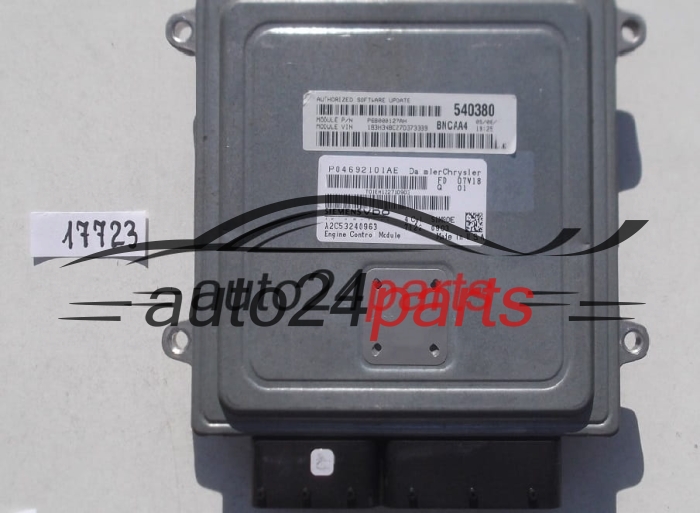 ECU CENTRALITA DE MOTOR CHRYSLER DODGE CALIBER 2.0 SIEMENS VDO A2C53240963, SIM90E, P04692101AE