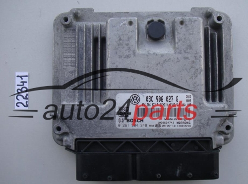 KOMPUTER STEROWNIK SILNIKA VOLKSWAGEN GOLF 1.4 TSI BOSCH 0 261 S04 348, 0261S04348, 03C 906 027 G, 03C906027G, 03C906027F, MED17.5.5