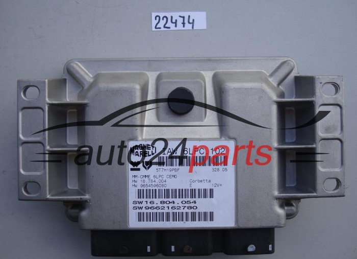 KOMPUTER STEROWNIK SILNIKA CITROEN PEUGEOT Magneti Marelli IAW 6LPC.102, IAW6LPC102, HW 16784004, 9654596080, SW 16804054, 9662162780