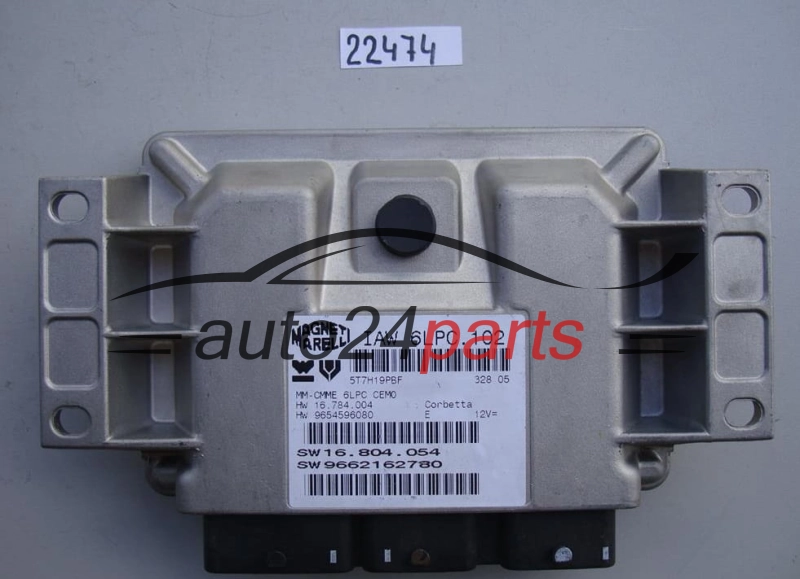 KOMPUTER STEROWNIK SILNIKA CITROEN PEUGEOT Magneti Marelli IAW 6LPC.102, IAW6LPC102, HW 16784004, 9654596080, SW 16804054, 9662162780