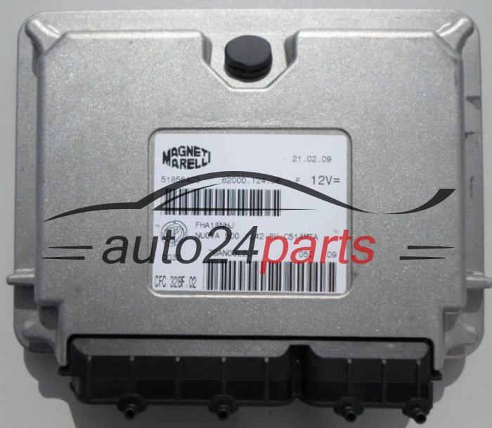 Boîte de vitesses automatique contrôleur FIAT 500 MAGNETI MARELLI CFC 328F.02,  51856403, 62000.124.08