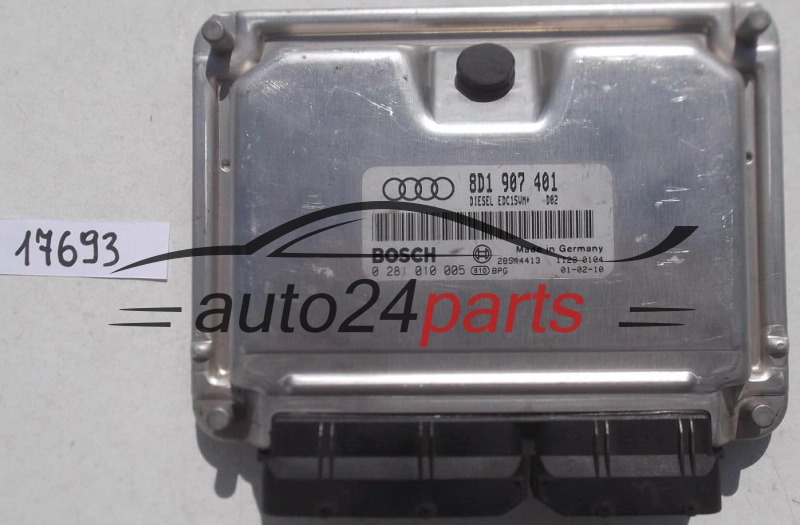  KOMPUTER STEROWNIK SILNIKA AUDI A6 2.5 TDI BOSCH 0 281 010 005, 0281010005, 8D1 907 401, 8D1907401