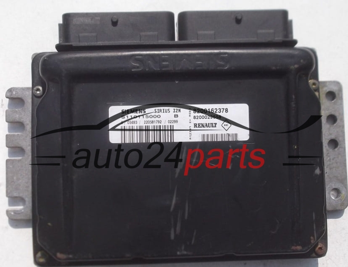 ECU CENTRALITA DE MOTOR RENAULT CLIO 1.2 SIEMENS S110115000 B, S110115000B, 8200162378, 8200029658