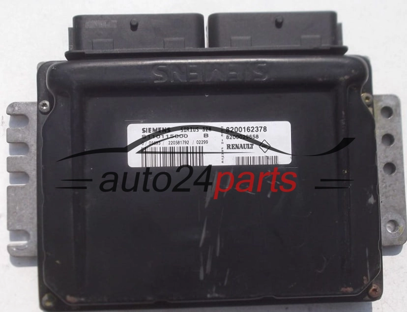 ECU CENTRALITA DE MOTOR RENAULT CLIO 1.2 SIEMENS S110115000 B, S110115000B, 8200162378, 8200029658