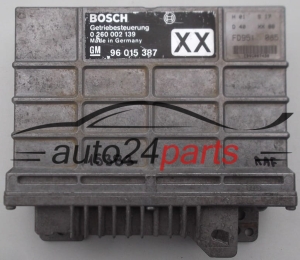 BOITE DE VITESSES AUTOMATIQUE OPEL OMEGA A BOSCH 0 260 002 139, 0260002139, GM 90 015 387 XX, 90015387XX