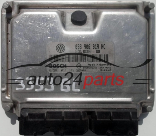 MOTORSTEUERGERÄT ECU STEUERGERÄT VW VOLKSWAGEN POLO 1.9 TDI 038906019NC