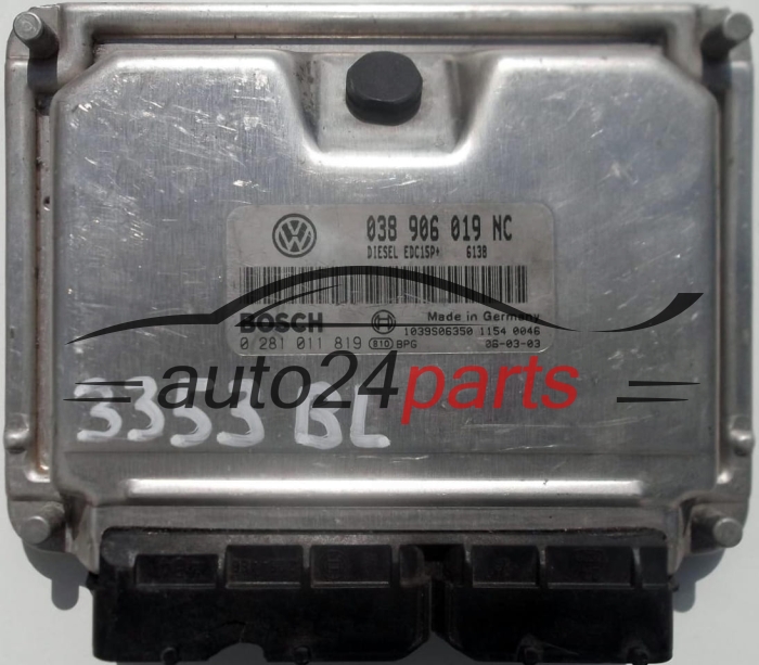 MOTORSTEUERGERÄT ECU STEUERGERÄT VW VOLKSWAGEN POLO 1.9 TDI 038906019NC