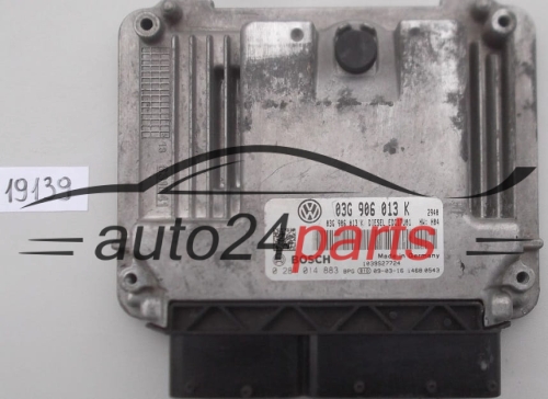 KOMPUTER STEROWNIK SILNIKA SEAT IBIZA 1.9 TDI BOSCH 0 281 014 883, 0281014883, 03G 906 013 K, 03G906013K, EDC17U01