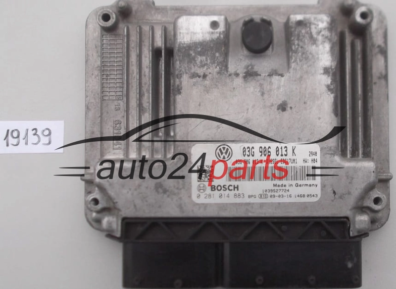 Sterownik silnika SEAT IBIZA 1.9 TDI BOSCH 0281014883 03G906013K EDC17U01 -