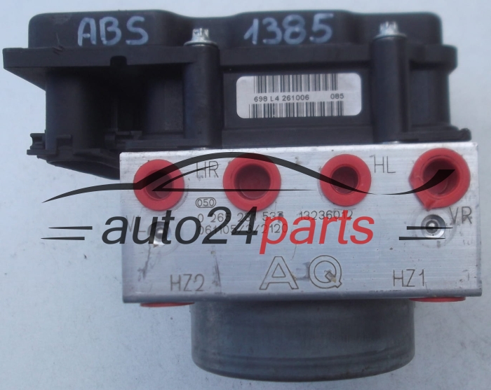 POMPE HYDRAULIQUE ET CALCULATEUR dABS OPEL CORSA D BOSCH 0 265 231 537, 0265231537, 13236012 AQ, 13236012AQ, 0 265 800 422, 0265800422
