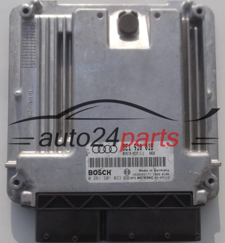 MOTORSTEUERGERÄT ECU STEUERGERÄT AUDI A4 2.0 FSI BOSCH 0 261 S01 023, 8E1 910 018
