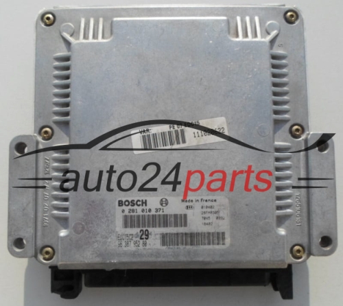 MOTORSTEUERGERÄT ECU STEUERGERÄT  CITROEN C5 2.2 HDI BOSCH 0 281 010 371,  96 387 952 80