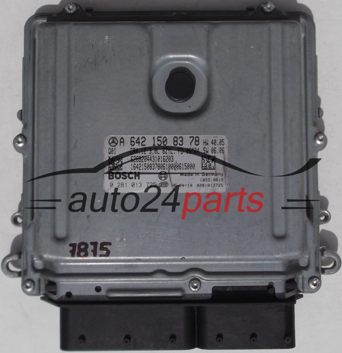 MOTORSTEUERGERÄT ECU STEUERGERAT MERCEDES E 300 3.0, BOSCH 0 281 013 725, BOSCH 0281013725, A 642 150 83 78, A6421508378