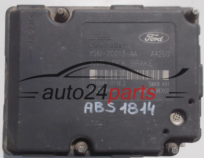 POMPE HYDRAULIQUE ET CALCULATEUR d'ABS FORD COURIER YS61-2M110-AA,  ATE 10.0204-0297.4,  YS61-2C013-AA