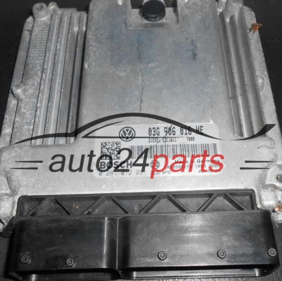 MOTORSTEUERGERÄT ECU STEUERGERÄT SEAT ALTEA 2.0 TDI BKD 03G 906 016 HE, 03G906016HE, BOSCH 0 281 012 291, 0281012291, DIESEL EDC16U1 1039S08178 