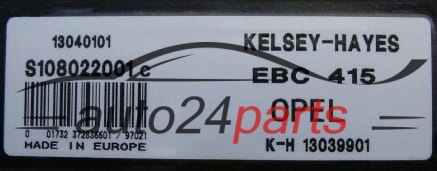 POMPE HYDRAULIQUE ET CALCULATEUR d'ABS  OPEL VECTRA B KELSEY-HAYES 13039901, S108022001 C