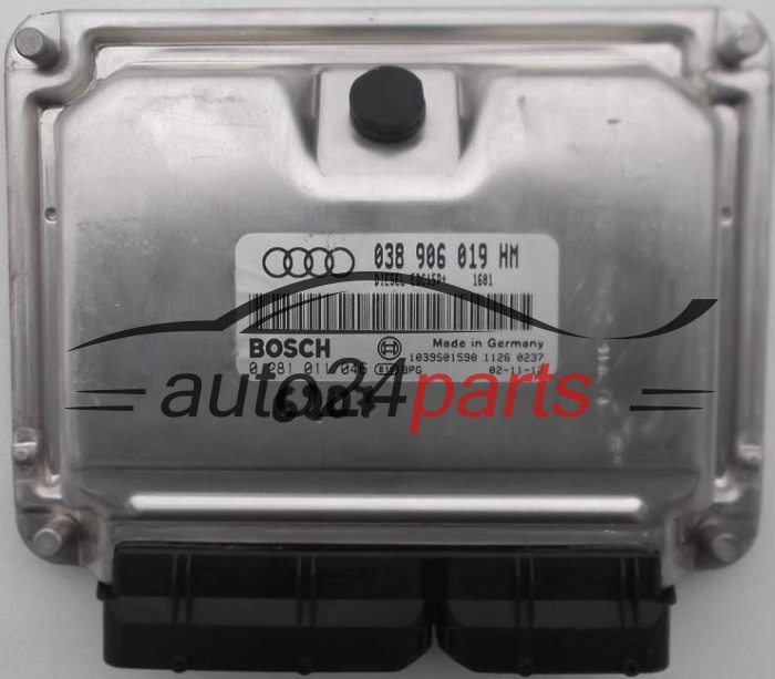 KOMPUTER STEROWNIK SILNIKA AUDI A6 1.9 TDI AVF 038 906 019 HM, 038906019HM, BOSCH 0 281 011 046, 0281011046