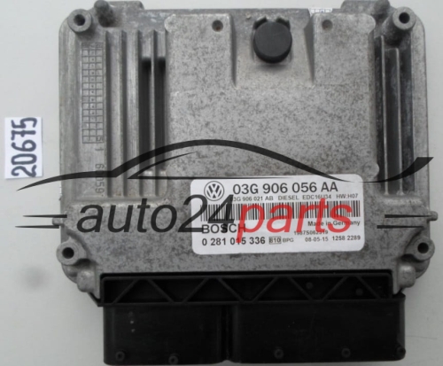 KOMPUTER STEROWNIK SILNIKA VW VOLKSWAGEN SEAT LEON 1.9 TDI BOSCH 0 281 015 336, 0281015336, 03G 906 056 AA, 03G906056AA, 03G 906 021 AB, 03G906021AB, DIESEL EDC16U34