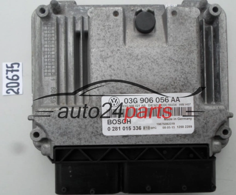 Sterownik silnika VW VOLKSWAGEN SEAT LEON 1.9 TDI BOSCH 0281015336 03G906056AA 03G906021AB DIESEL EDC16U34 -