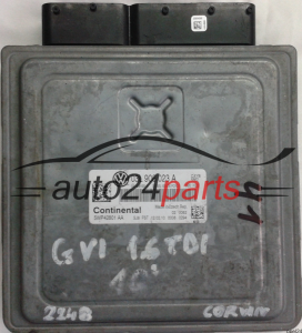 MOTORSTEUERGERÄT ECU STEUERGERÄT VW VOLKSWAGEN GOLF 1.6 TDI CONTINENTAL 5WP42801 AA, 03L906023A, 03L 906 023 A, SIMOS PCR2.1 CAYB 5862