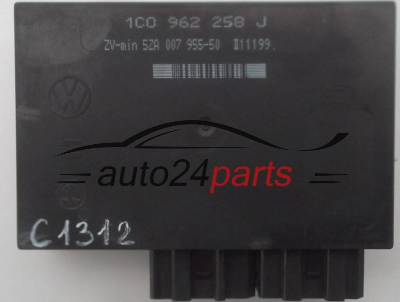 CENTRALKA MODUL STEROWNIK KOMFORTU 1C0962258J, 1C0 962 258 J, HELLA 5ZA007955-50, 5ZA 007 955-50 SEAT SKODA VW