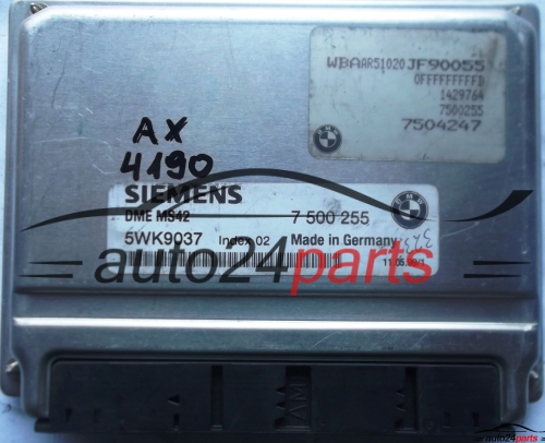 MOTORSTEUERGERÄT ECU STEUERGERÄT BMW E38 E39 E46 2.8 SIEMENS 5WK9037 