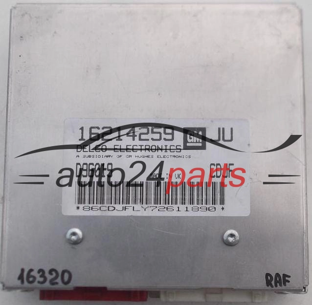 KOMPUTER STEROWNIK SILNIKA OPEL ASTRA 1.6 X16XE 16214259 JU