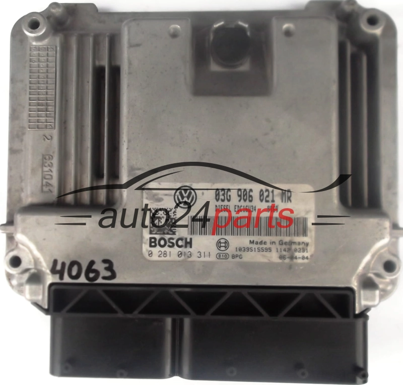 KOMPUTER STEROWNIK SILNIKA VW VOLKSWAGEN PASSAT 2.0 TDI 03G906021MR, 03G 906 021 MR BOSCH 0281013311, 0 281 013 311 