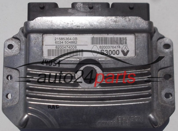 MOTORSTEUERGERÄT ECU STEUERGERÄT RENAULT MODUS 1.6 JOHNSON CONTROLS 21585364-0B, 215853640B, 8200474008, 8200376474 