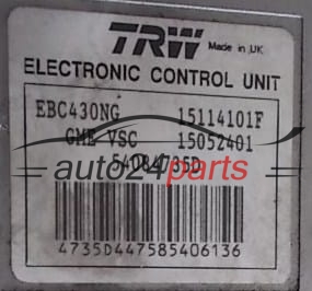 ABS POMPA I STEROWNIK OPEL VECTRA C SIGNUM TRW 15052401, 15114101F, 54084735D